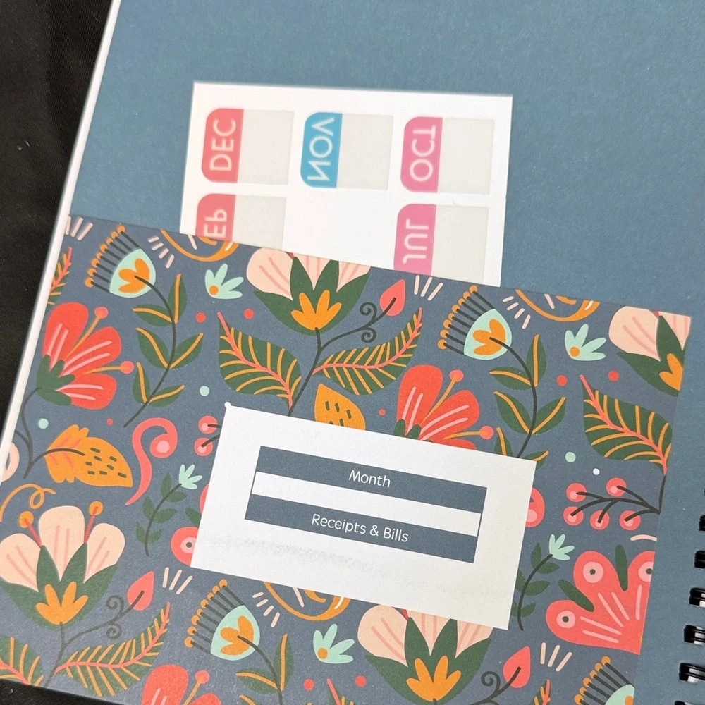Budget Planner - Colorful Floral Design
